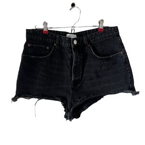 Zara Black Denim Women Shorts Size 12 ⭐️